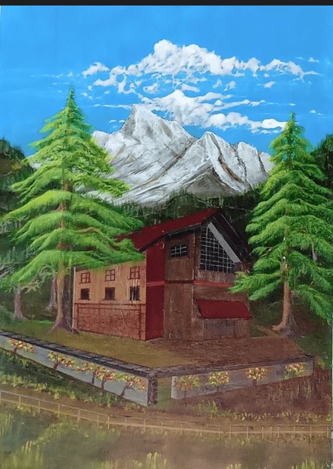 Malga Zen. Dipinti fati a mano. pittorafica.it - antica arte pittoric